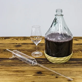 3l wicker wrapped carboy / gallon with screw cap "Dama" – photo 6