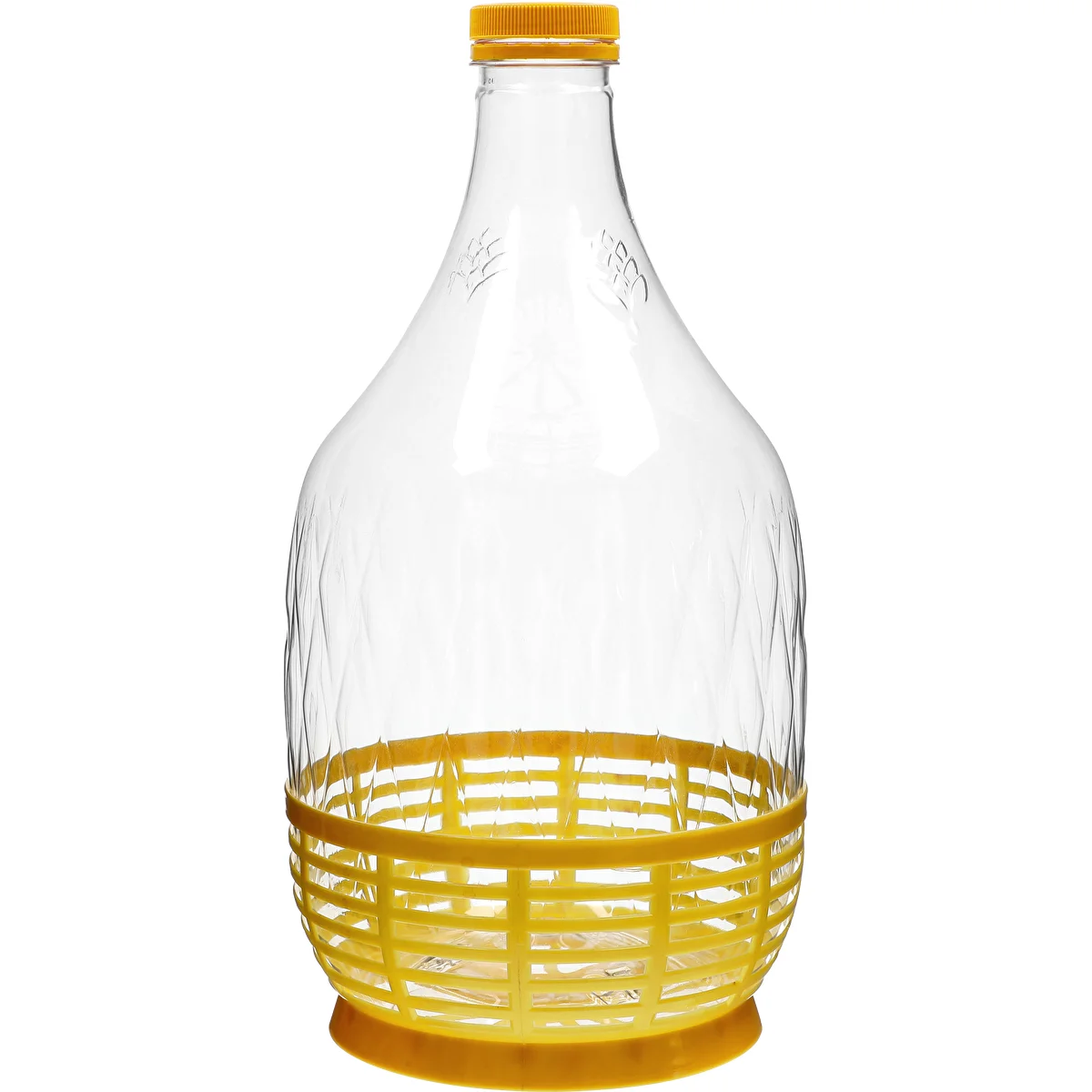 Dama Demijohn 5 L PET, with screw cap and basket