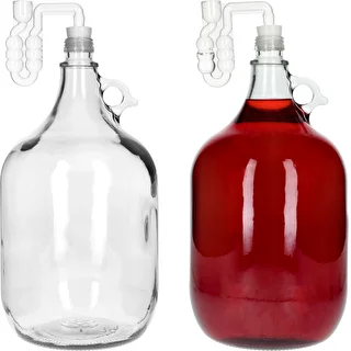 Dama 5 L with screw cap, stopper, and fermentation airlock – set of 4 – photo 4