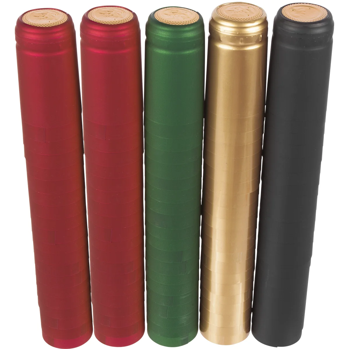 Heat Shrink Perforated Capsules Ø31mm , 100pcs. , mix of colours