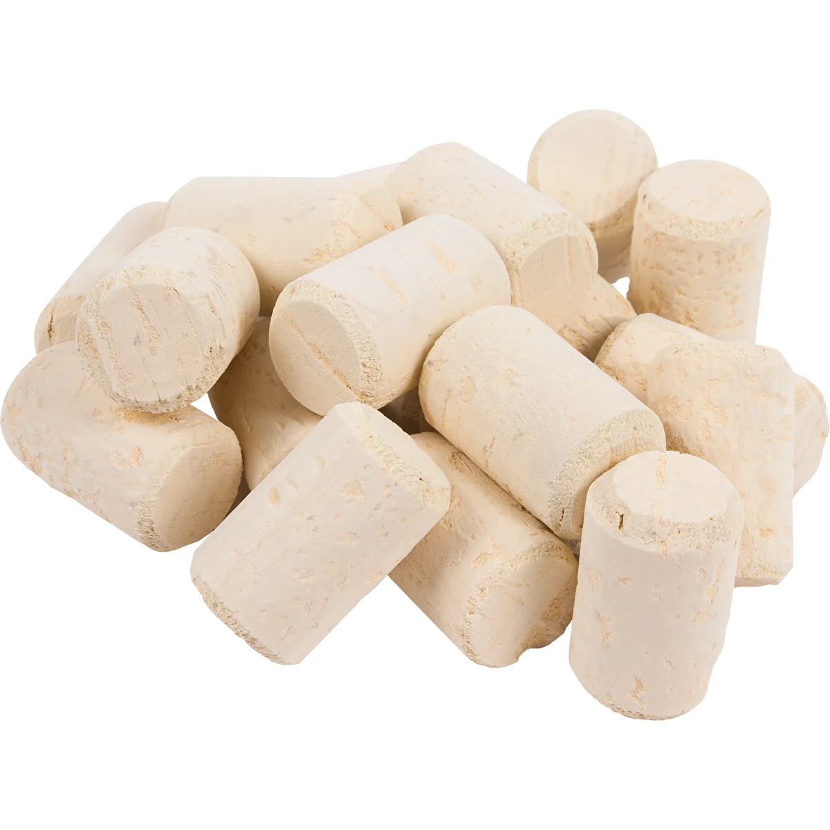 Natural colmated straight cork Ø24/38mm , 20pcs.