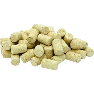 Natural agglomerated straight cork with printing Ø24/38mm , 20pcs.