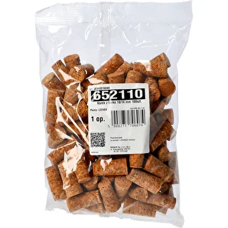 Natural tapered cork Ø14/19mm , agglomerate , 100pcs. – photo 3