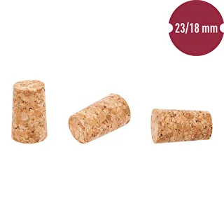 Cork stopper 23/18 mm, 100 pcs – photo 2