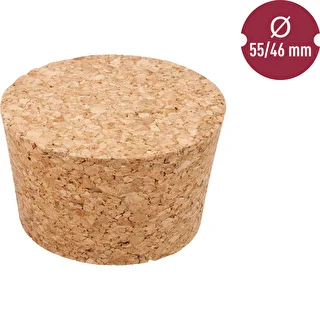 Natural tapered cork Ø46/55mm , agglomerate  – photo 2