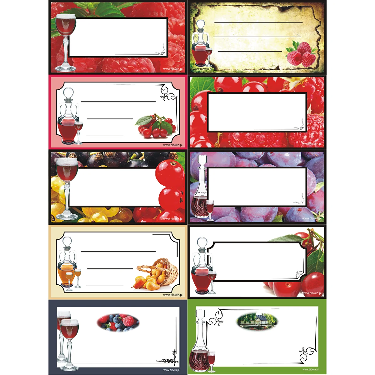 Self Adhesive Liqueur labels 83x45mm , 30pcs.