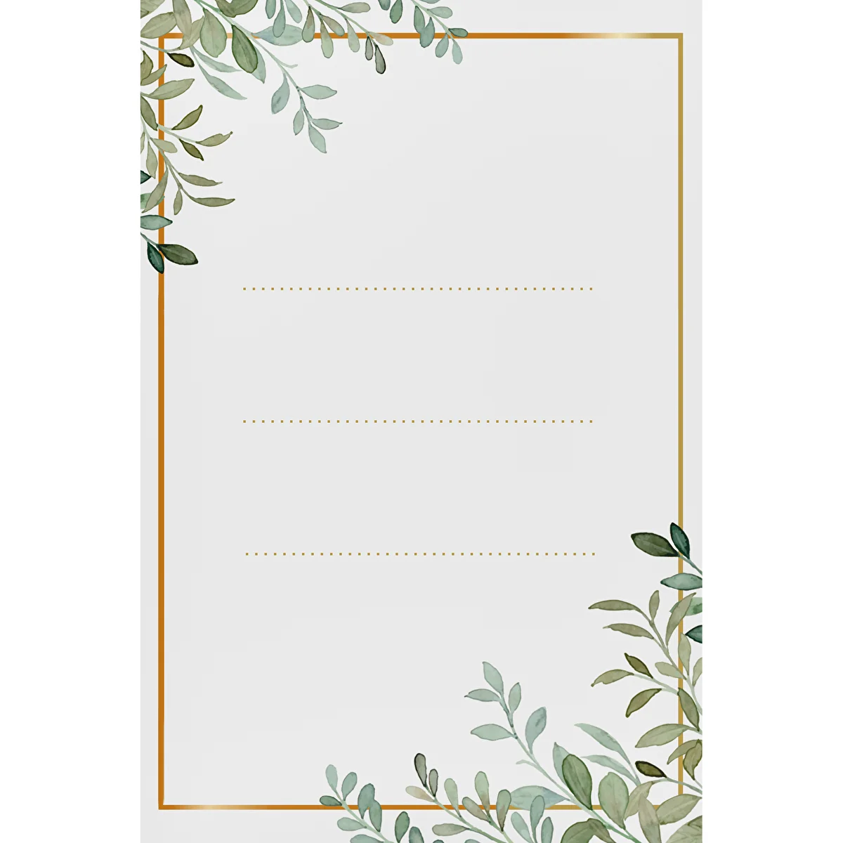 Self-adhesive labels 60x90 mm for bottles, jars, gifts floral design - 20 pcs