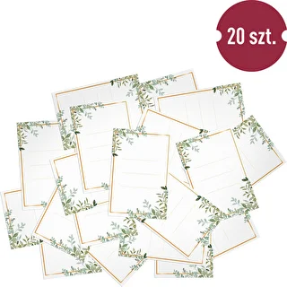 Self-adhesive labels 60x90 mm for bottles, jars, gifts floral design - 20 pcs – photo 3