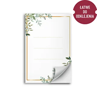 Self-adhesive labels 60x90 mm for bottles, jars, gifts floral design - 20 pcs – photo 2