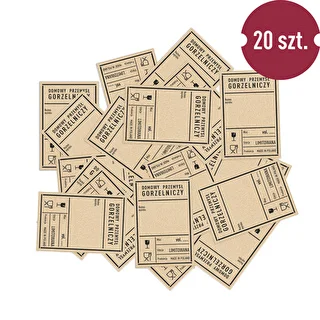 Self-adhesive labels, 60x90 mm, for bottles, vodka, Polish People’s Republic, 20 pcs – photo 3