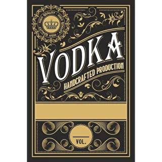 Self-adhesive labels, 60x90 mm, for bottles, vodka, 3 patterns – photo 4