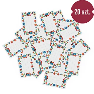 Self-adhesive labels, folk pattern, 85/55 mm – photo 3