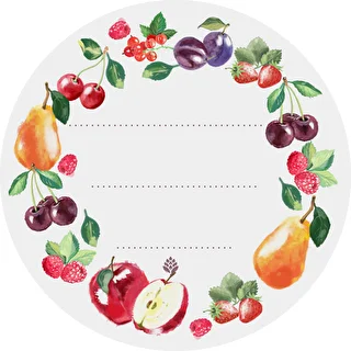 Round labels Ø 50 mm lids/jars – 20 pcs – photo 2