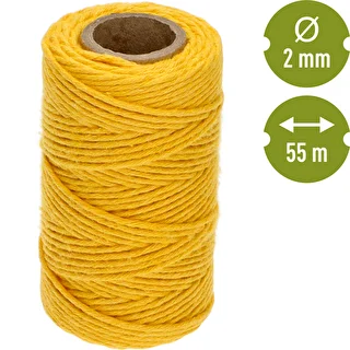 Yellow cotton twine 100 g – photo 4