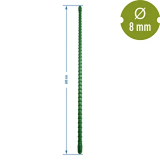PE-coated steel pole 0.6 m x 8 mm – photo 2