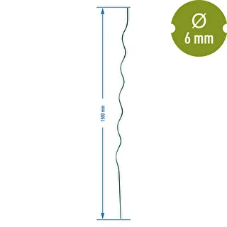Spiral plant support , steel , 1,5m x 6mm – photo 2