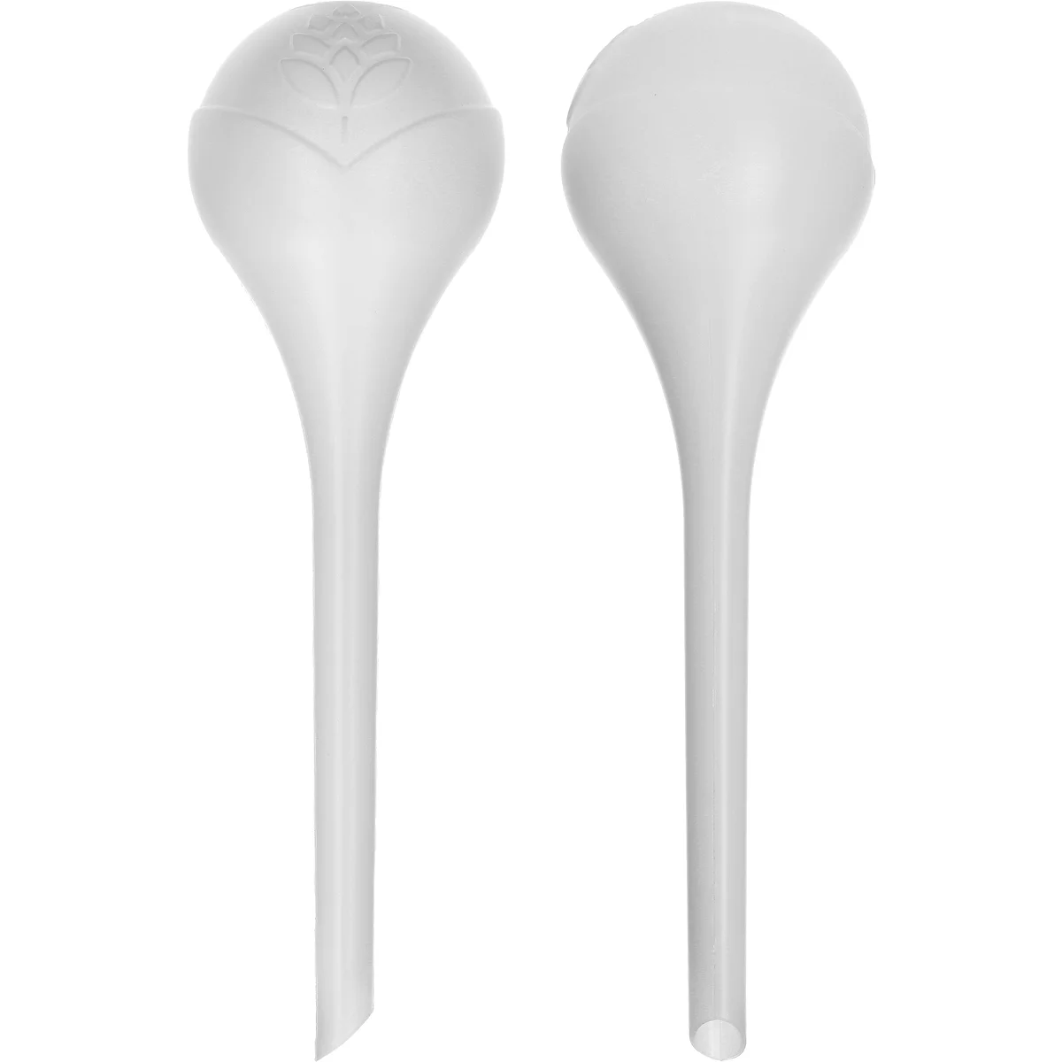 Plant watering globes, white, semi-transparent, 2 pcs