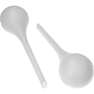 Plant watering globes, white, semi-transparent, 2 pcs – photo 2