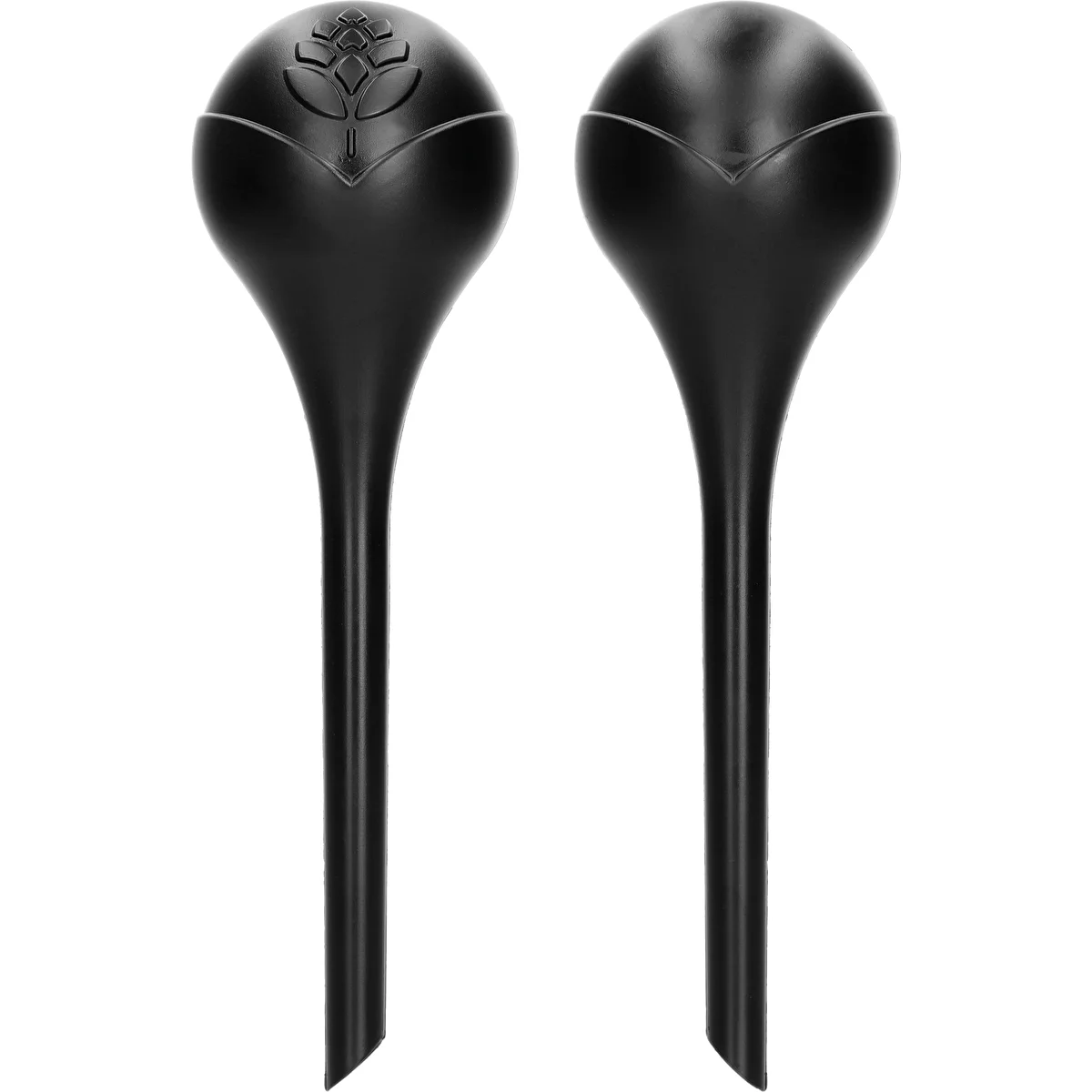 Plant watering globes, black, matt, 400 ml, 2 pcs