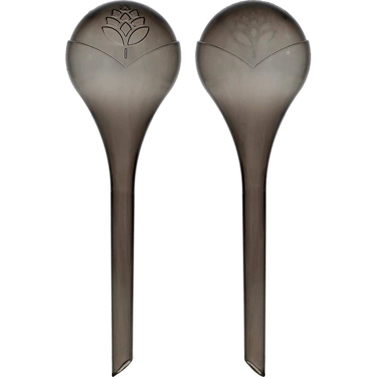 Plant watering globes, black, transparent, 400 ml, 2 pcs.