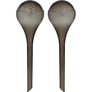 Plant watering globes, black, transparent, 400 ml, 2 pcs.