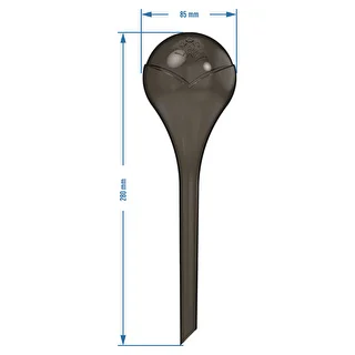 Plant watering globes, black, transparent, 400 ml, 2 pcs. – photo 5