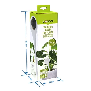 Plant watering globes, transparent, 400 ml, 2 pcs – photo 6