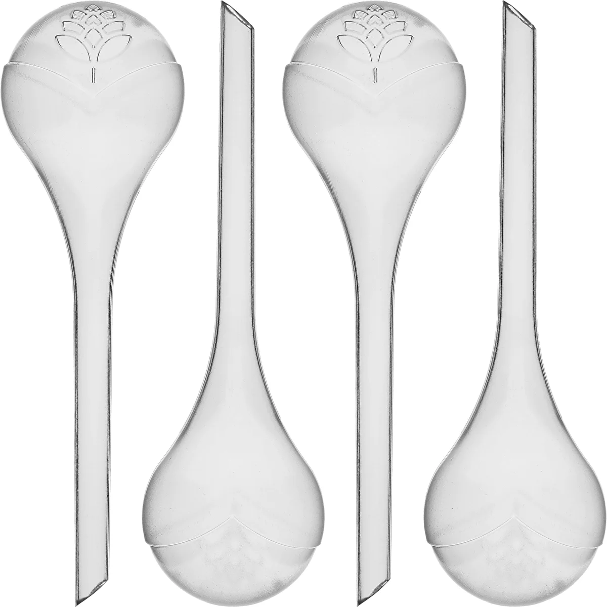 Plant watering globes, transparent, 4 pcs