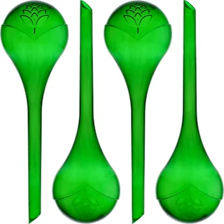 Plant watering globes, green, transparent, 400 ml, 4 pcs – photo 1