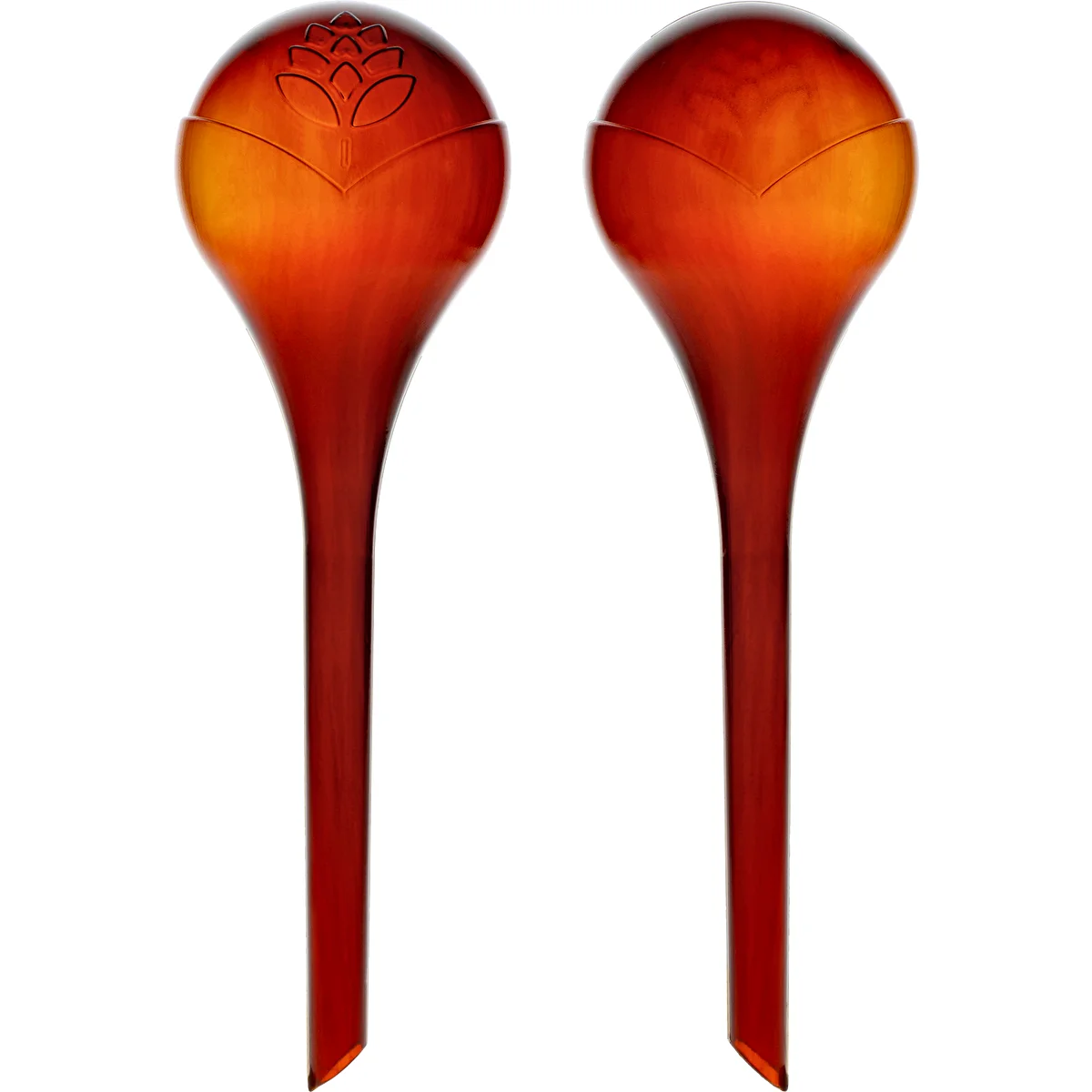 Plant watering globes, amber colour, transparent, 400 ml, 2 pcs