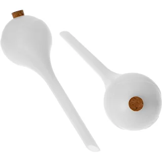 Plant watering globes, white, semi-transparent with a plug, 4 pcs – photo 2