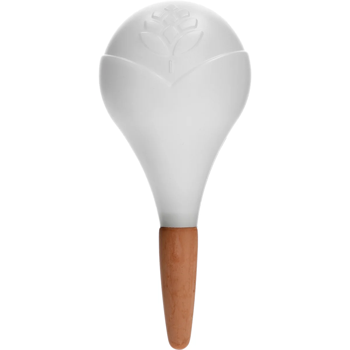 Plant watering globe, matt white, with a ceramic spike, 400 ml