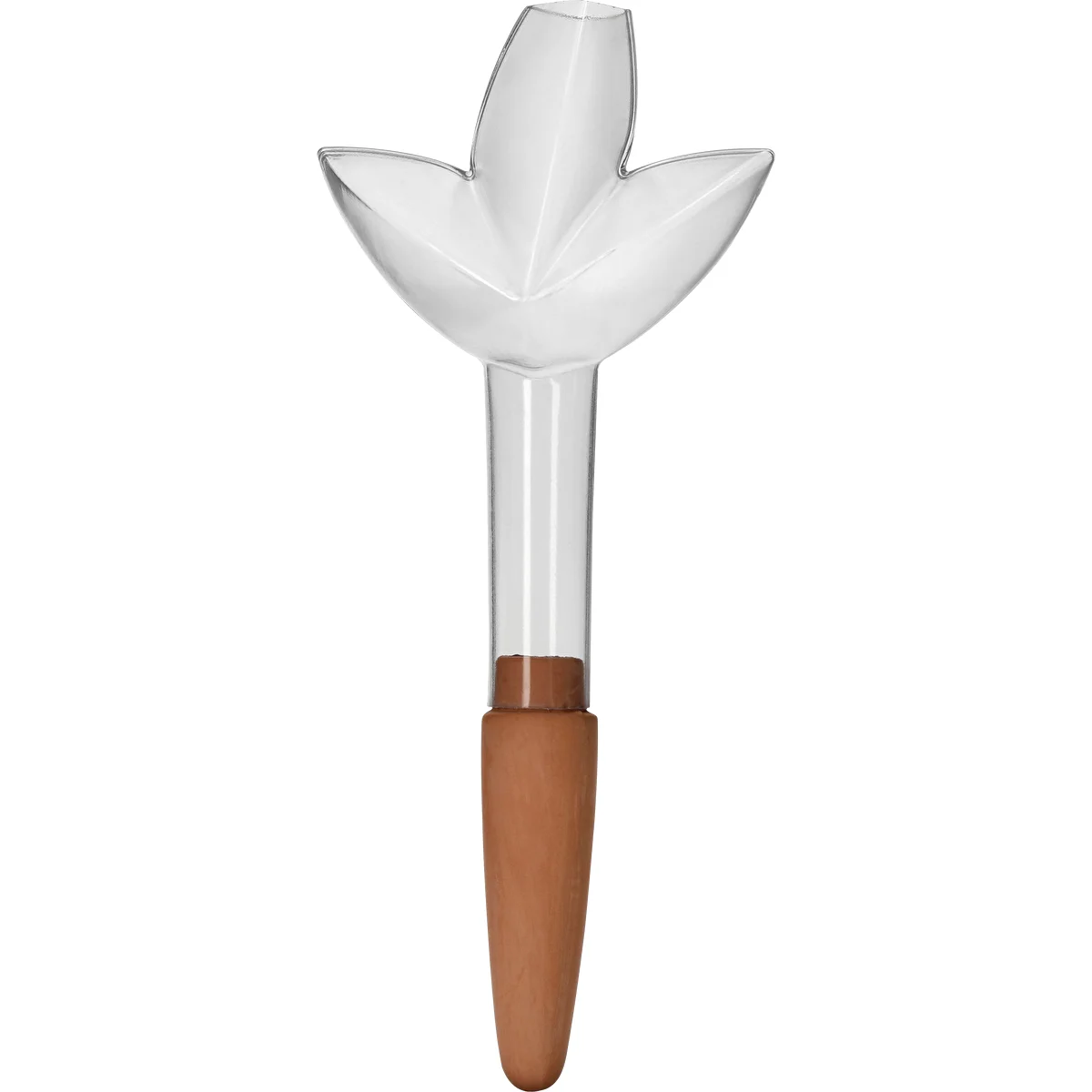 Plant irrigator - leaf transparent with ceramic spike, 120 ml