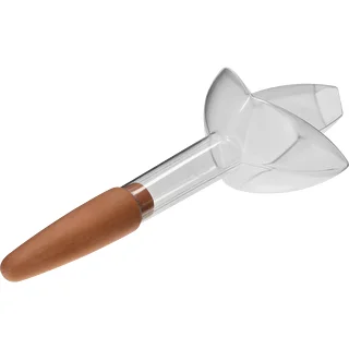 Plant irrigator - leaf transparent with ceramic spike, 120 ml – photo 3