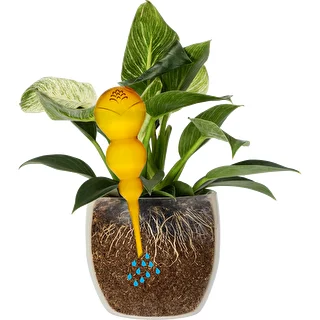 Triple Watering Globe (Three-Chamber), Transparent Yellow, 600 ml – photo 3