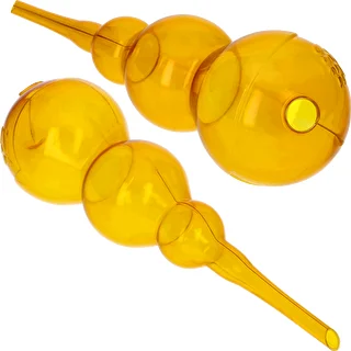 Triple Watering Globe (Three-Chamber), Transparent Yellow, 600 ml – photo 2