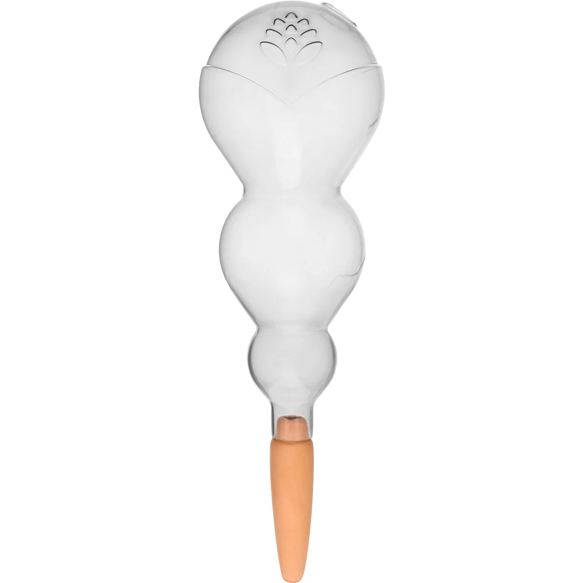 Triple Watering Globe (Three-Chamber), Transparent and Clear, with Ceramic Spike, 600 ml