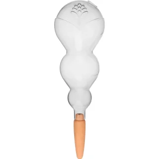 Triple Watering Globe (Three-Chamber), Transparent and Clear, with Ceramic Spike, 600 ml