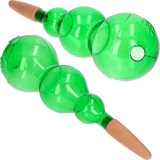 Triple Watering Globe (Three-Chamber), Transparent Green with Ceramic Spike, 600 ml – photo 2