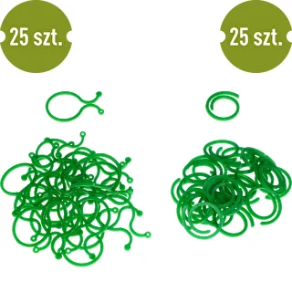 Plastic plant clips 50 pcs. – photo 2