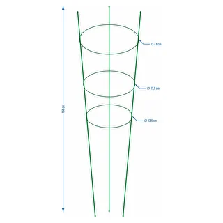 Garden plant support rings, 3 rings 1,5m – photo 2