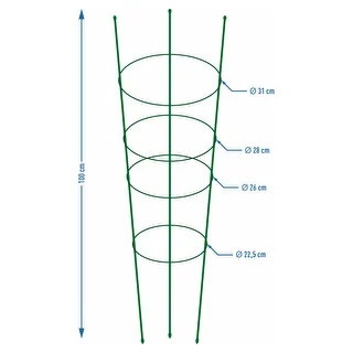 Garden plant support rings , 4 rings 1m – photo 2