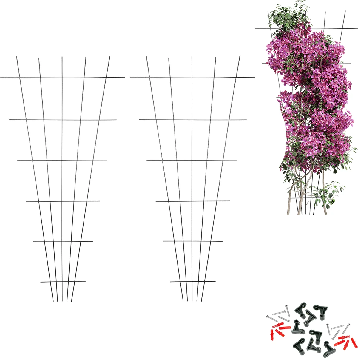 Plant Support - Garden Trellis 150 x 75 cm 2 pcs