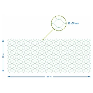 Bird Protection Netting, Green, 5 m x 10 m – photo 7