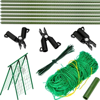 A-Frame plant support with trellis netting (stakes , netting , connectors) – photo 1