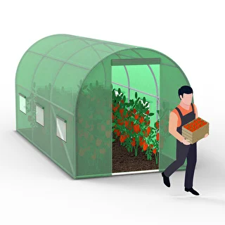 Backyard greenhouse (plastic) 2x4.5x2 m – photo 14