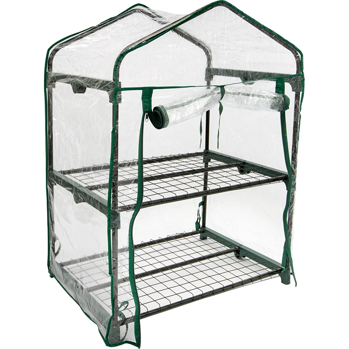 Mini greenhouse with 2 shelves 69x49x95cm