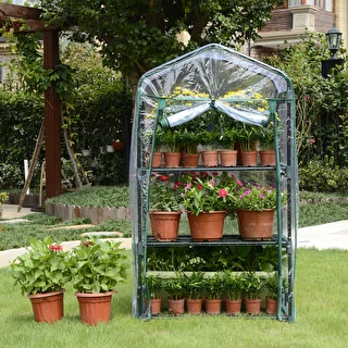A small balcony greenhouse with three shelves 69 x 49 x 125 cm – photo 7