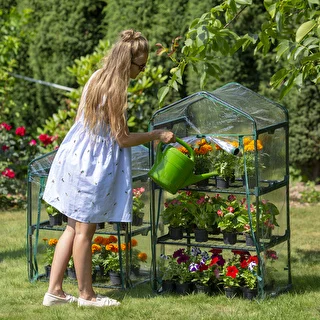 A small balcony greenhouse with three shelves 69 x 49 x 125 cm – photo 5