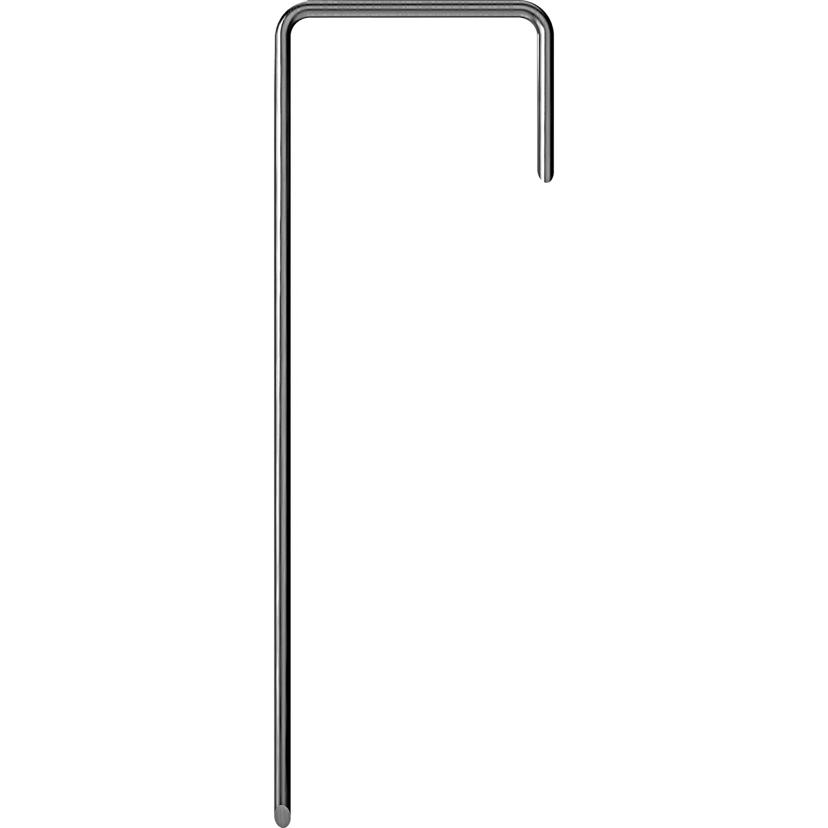 Nonwoven crop cover pins, L-shaped, steel - 100 pcs